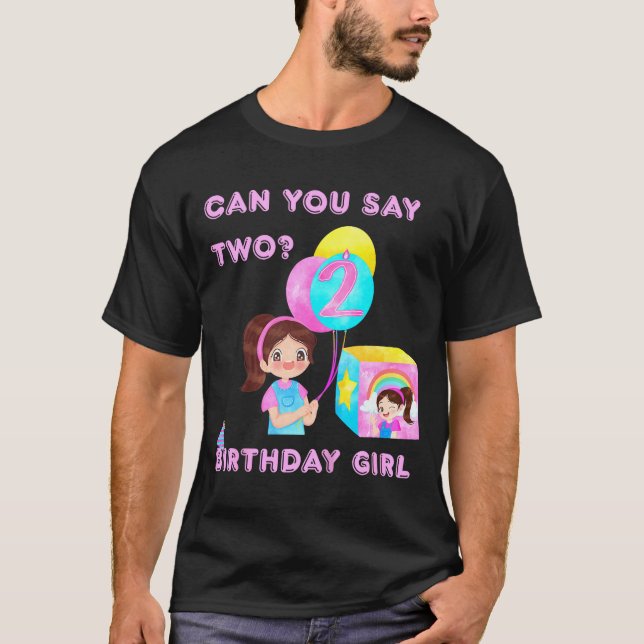 T-shirt Kids Happy Birthday  (Devant)