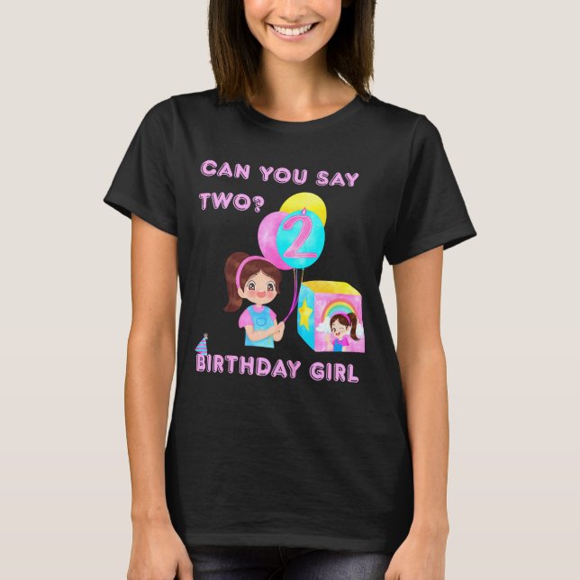 T-shirt Kids Happy Birthday  (Devant)