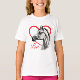 T-shirt Kid's Horse Love