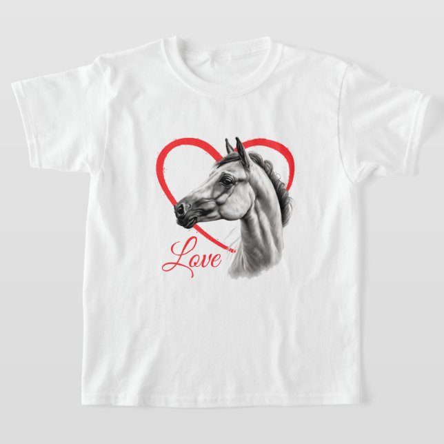 T-shirt Kid's Horse Love (Poser)