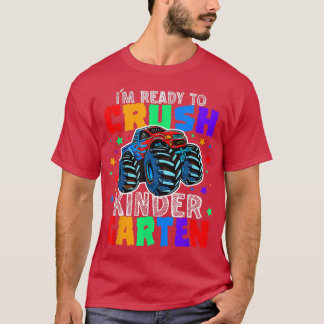 T-shirt Kids I'm Ready To Crush Kindergarten Monster Truck