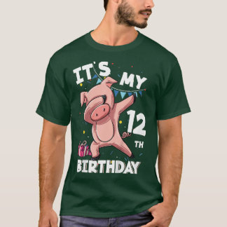 T-shirt Kids Its My12th Birthday 