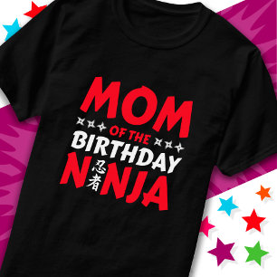T-shirt Kids Ninja Party Karate Maman de l'anniversaire Ni