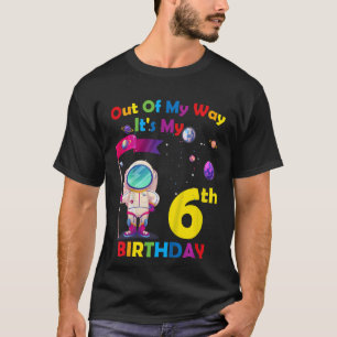 T-shirt Kids Out of My Way c'est My 6th Birthday Boy Kids 