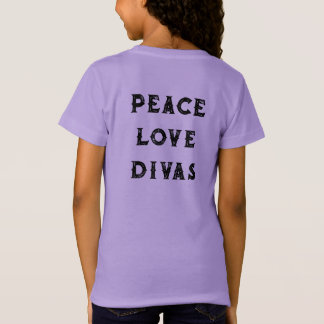 T-Shirt Kids PEACE LOVE DIVAS Blossom & Lilybug