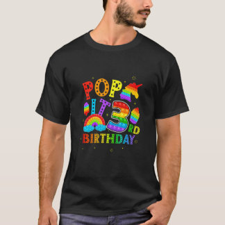 T-shirt Kids Pop It 3e anniversaire 3 ans fête populaire p