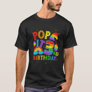 T-shirt Kids Pop It 3e anniversaire 3 ans fête populaire p