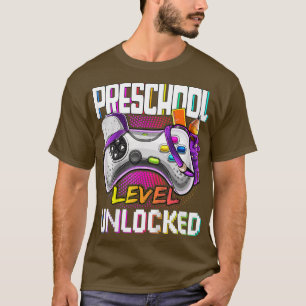 T-shirt Kids Preschool Level Unlocked Back to School Video
