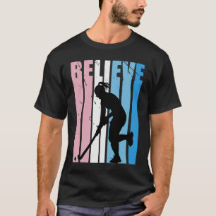 T-shirt Kids Retro Hockey Motivational Beliden Arts Étudia