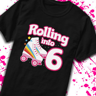 T-shirt Kids Skate Party - 6e anniversaire - Roller Skate
