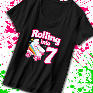 T-shirt Kids Skate Party - 7e anniversaire - Roller Skate
