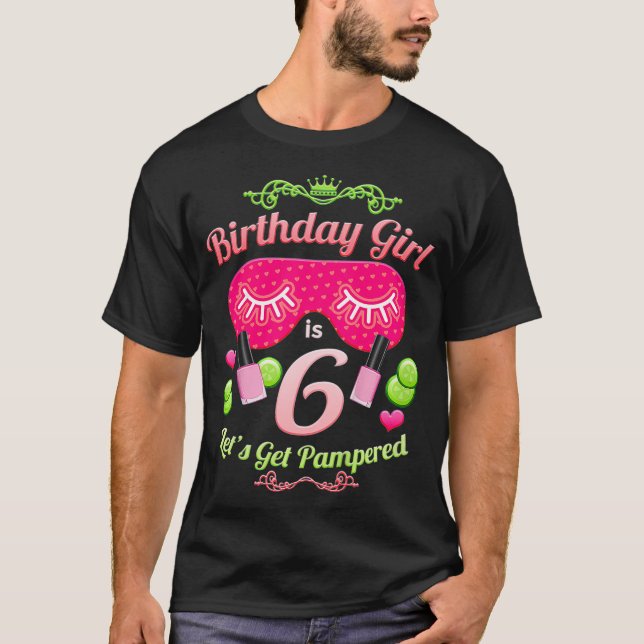 T-shirt Kids SPA Birthday Party Girls Age (Devant)