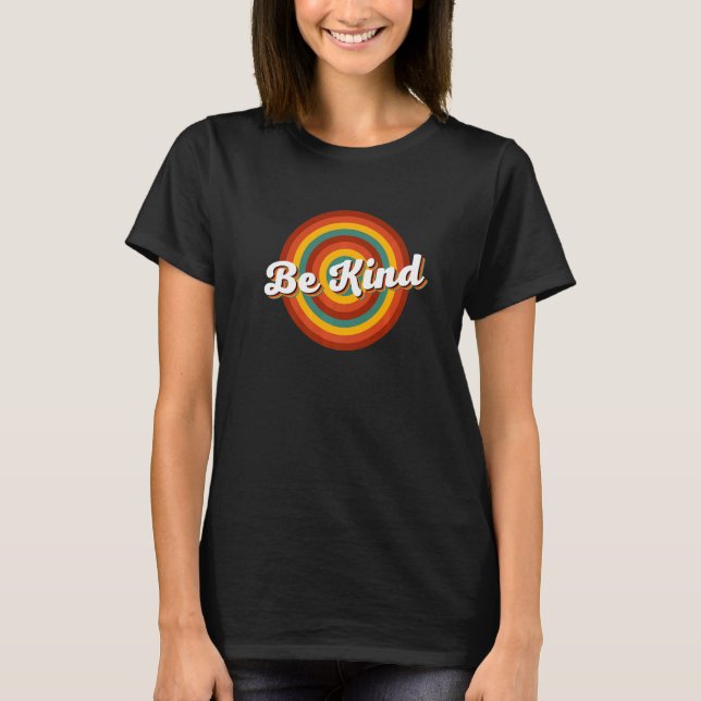 T-shirt Kids teacher kindness Retro Unity day orange Be ki (Devant)