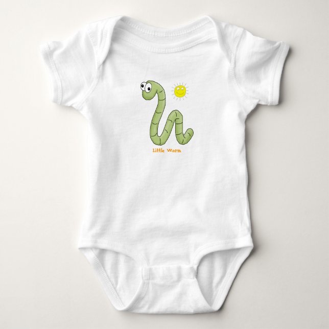 T - Shirt Kid's Tots Baby "Little Worm" (Vorderseite)
