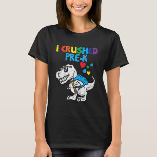 T-shirt Kids Trex Hearts Sac à dos J'ai écrasé Prek Dernie