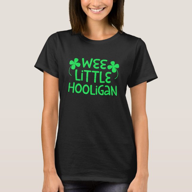 T-shirt Kids Wee Little Hooligan Saint Patrick Day (Devant)