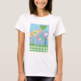 T-shirt KidsArt for CHOC - Coeurs avec clôture de poche