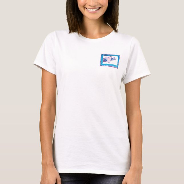 T-shirt KidsArt for CHOC - Flying Heart (Devant)