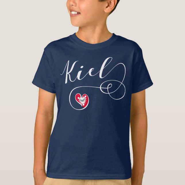 T-shirt Kiel Heart, Allemagne (Devant)