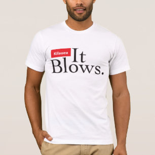 T-shirt Kilauea qu'il souffle sur l'avant, carte+de