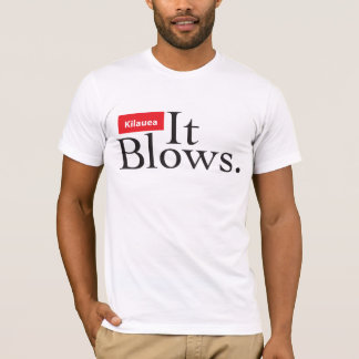 T-shirt Kilauea qu'il souffle sur l'avant, carte+de
