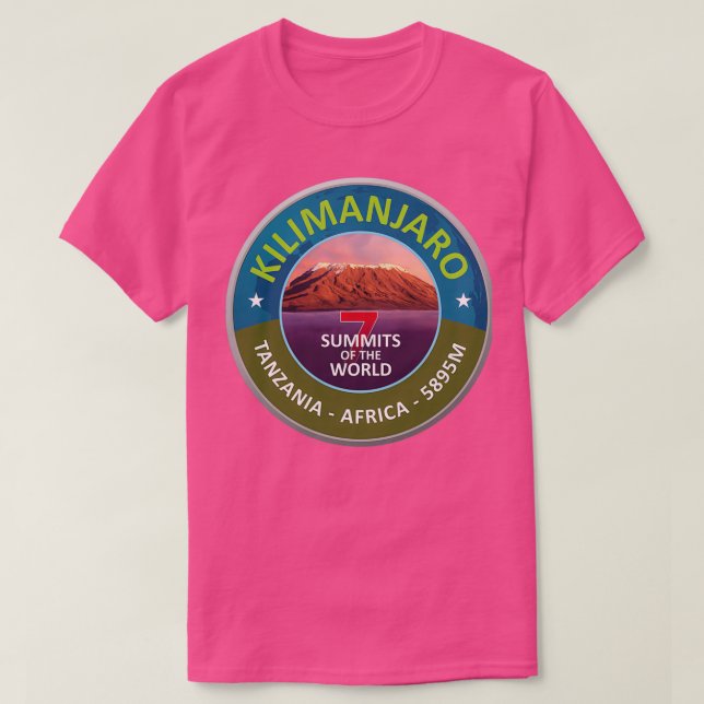 T-shirt Kilimanjaro 7 summits collection (Design devant)