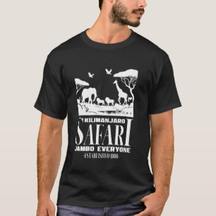 T-shirt Kilimanjaro Safari Jambo Tout le monde Tanzanie Va