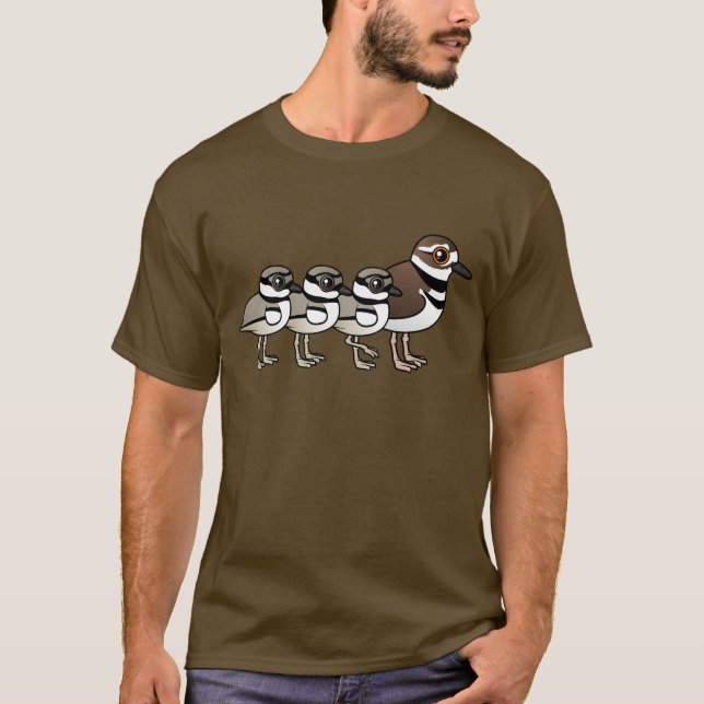 T-shirt Killdeer et trois poussins (Devant)
