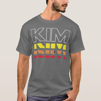 T-shirt Kim First Name Funny Vintage Sunset Kim funny