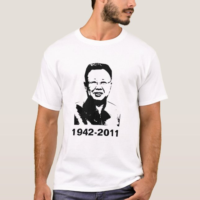 T-shirt Kim Jong Il est mort (Devant)