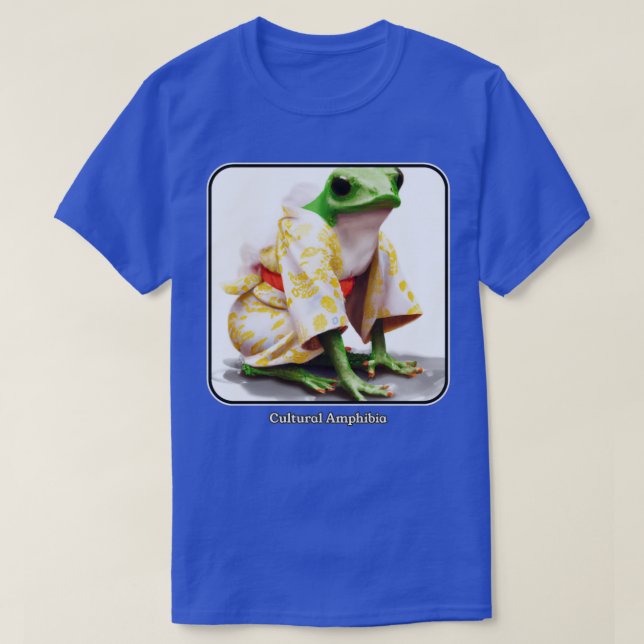 T-shirt kimono japonais portant grenouille (Design devant)