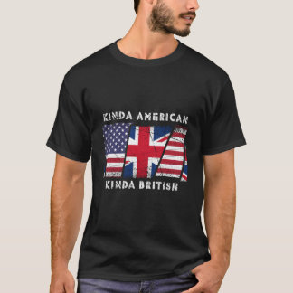 T-shirt Kinda América Kinda double nationalité britannique