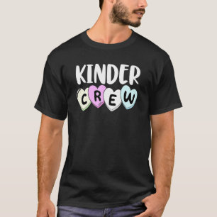 T-shirt Kinder Crew Heart Kindergarten Enseignant Retour À