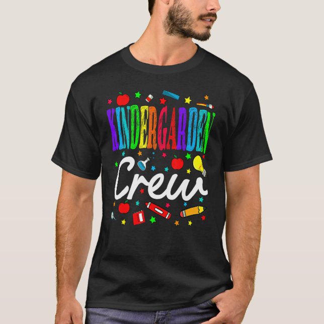 T-shirt Kinder Crew jardin d'enfants Enseignant Enfants de (Devant)