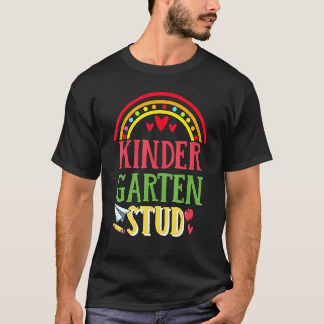 T-shirt Kinder Crew Kindergarten Enseignant 1er Jour De L' (Devant)