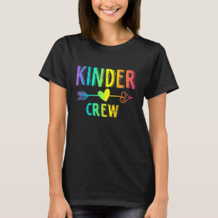 T-shirt Kinder Crew KIndergarten Level Team Teacher Back T