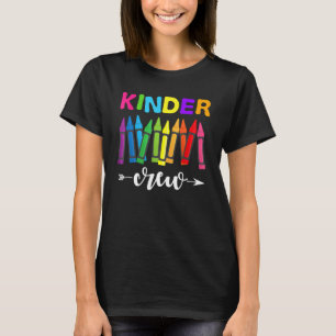 T-shirt Kinder Crew Maternelle Enseignante 1ère Journée De