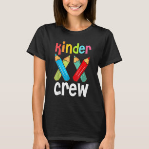 T-shirt Kinder Crew Maternelle Enseignante 1ère Journée De