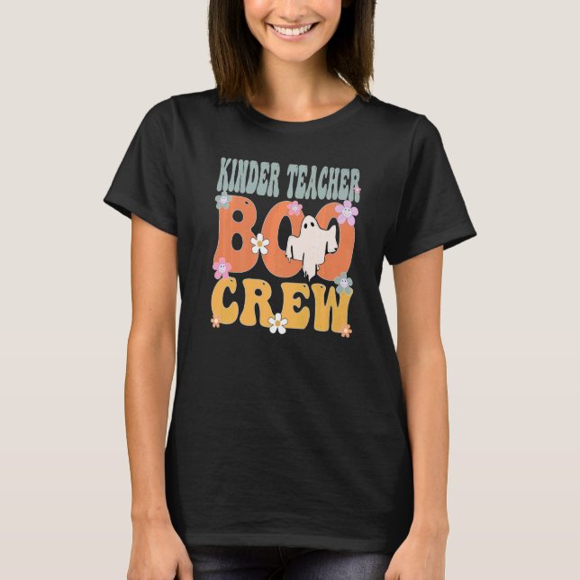 T-shirt Kinder Enseignant Boo Crew Ghost Halloween Super P (Devant)