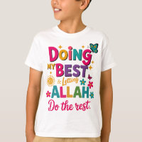 T-Shirt-Kinder islamische Kleidung.