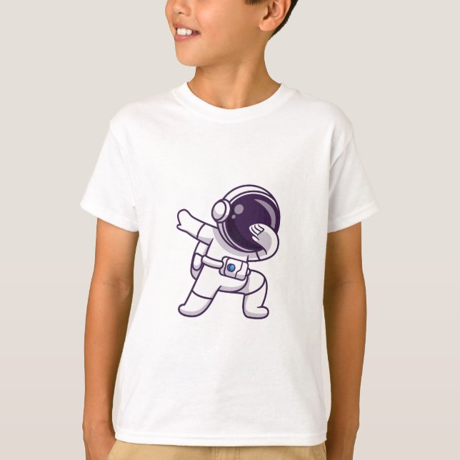 T - Shirt Kinder niedlich Astronauten (Vorderseite)