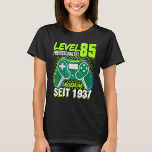 T-shirt Kinder Niveau 85 Jahre Geburtstags Junge Gamer 193