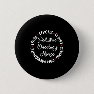 T-Shirt Kinder-Onkologie-Krankenschwester Abschlus Button