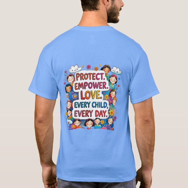 T-Shirt Kinder schützen (Rückseite)