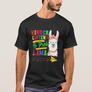 T-shirt Kindergarten No Prob Llama Back To School First Da
