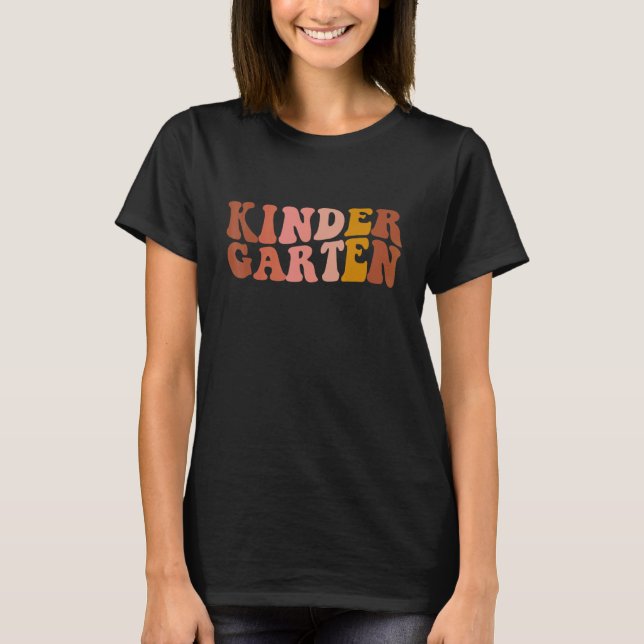 T-shirt Kindergarten Rainbow Girls Boys Teacher Team Kinde (Devant)