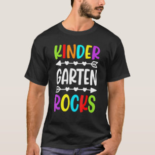 T-shirt Kindergarten Rocks Étudiants Étudiants Équipage Ro