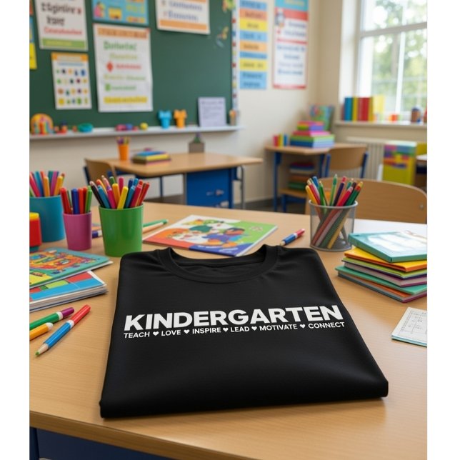T-shirt Kindergarten Teacher Teach Love Inspire Lead... (Créateur téléchargé)