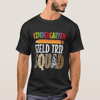 T-shirt Kindergen Students School Zoo Field Trip Squad