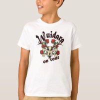 Kindershirt motif : Cerf de tête de mort avec des